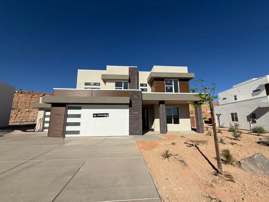 Experience elevated desert living in this stunning Anasazi floor plan located in the quiet, serene, sought after Divario community. Enjoy sweeping city views and ultimate privacy with no future building behind your home, creating a serene backdrop that truly one of a kind. The oversized 3 car garage plus additional side parking offer exceptional space for all your vehicles and toys. With a home layout that blends comfort, functionality, and breathtaking surroundings in a cul de sac with low traffic what's not to love about this home. All Visionary Homes are built with 2x6 framing and R-50/R-19 insulation for extra heat-cooling efficiency. Call Shannon and ASK ABOUT OUR PREFERRED LENDER INCENTIVE and schedule your private showing today.