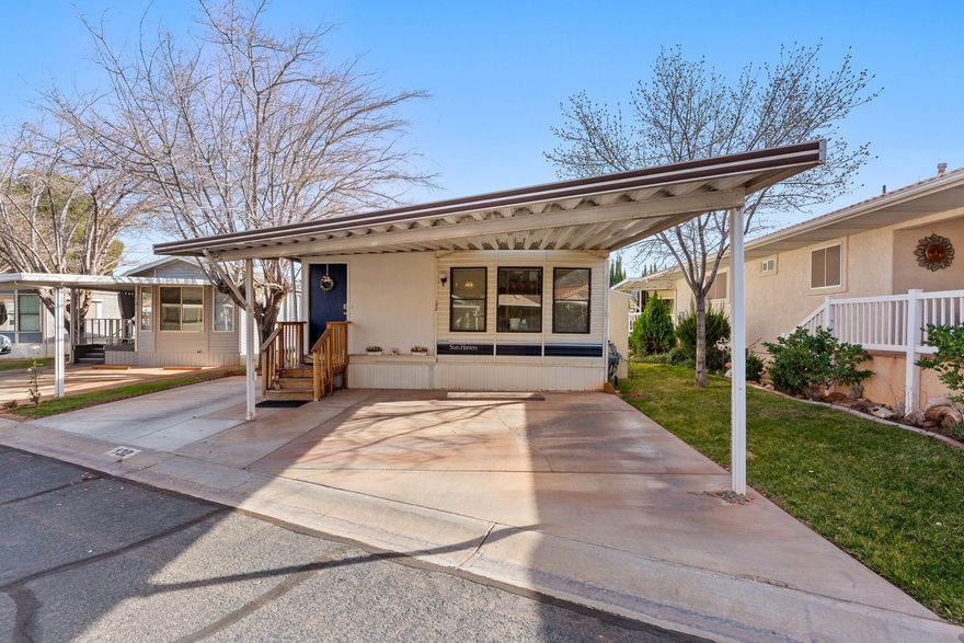 Over $25,000 in extra is what you will find in this along with one of the secluded lots located in Kings Row a 55+ community. New gas line, 50-gallon water heater, added driveway for 3 cars, completely remodeled bathroom, located in the kitchen-new sink, induction range/oven, microwave, flooring, and shed! Come and see this one! Low HOA dues of $135 a month includes garbage, sewer, water, private road, part yard maintenance, swimming pool, hot tub, clubhouse, workshop and more. Located close to freeway, restaurants, trails and shopping. Great investment property as a primary resident, second home and income(rental) property.