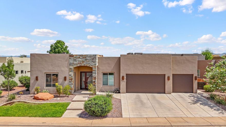 $20K PRICE IMPROVEMENT + $5K SELLER CONCESSIONS! Meticulously upgraded 3BR/3.5BA plus attached casita in prestigious Dunes at Sand Hollow Resort. This 2,676 sq ft 2017 home showcases modern luxury with thoughtful upgrades throughout.
Wood-look tile flooring for stunning aesthetics with easy maintenance, expansive sky deck with breathtaking panoramic views, built-in BBQ for outdoor entertaining, dual ovens and oversized pantry for serious cooks, Navian tankless water heater for endless hot water, energy-efficient gas furnace, Ecobee smart thermostats, premium Kinetico water softener & RO system, convenient central vacuum, Century Link Fiber capability for lightning-fast internet, custom garage storage systems.
The attached casita offers versatile space!