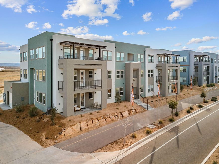 Ask about our Preferred Lender Incentive! 4.99% Fixed Interest Rate & A 2/1 Buydown - First Year 2.99%! Brand new Holmes Homes condo in the incredible Desert Color community! This is a 2-bedroom, 2-bathroom condo with beautiful finishes, stainless steel appliances, and a 1-car garage. This condo is eligible for the $20,000 Utah first- time homebuyer program or would make a perfect second home for those who want to visit and enjoy the amazing resort amenities. Photos provided are of a similar Holmes Homes unit and are subject to changes in finishes. Not nightly rental approved.