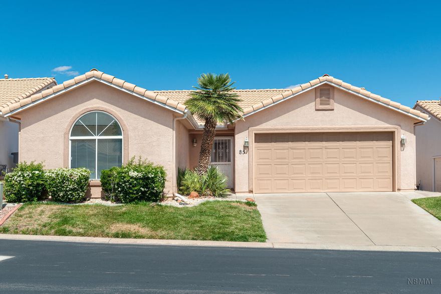 Where low maintenance meets high convenience and no fluff. Light-filled single-level townhome in the well-located Santa Fe fully detached Townhome community. 55+ age restricted subdivision. 3 bedrooms, 2 baths, no common walls. Smooth stair-free living. FRESHLY PAINTED and professionally cleaned, this home is move-in ready with a great opportunity for you to select your own flooring after closing. Customize it exactly to your style! Savor true low-maintenance living with an HOA that handles all landscaping and common area maintenance, clubhouse, fitness center, and indoor pool. Invincible location--directly across from Red Cliffs Mall and within 5-7minutes to restaurants, medical services, shopping, Costco, Home Depot, Walmart, Best Buy, and In-N-Out Burger.