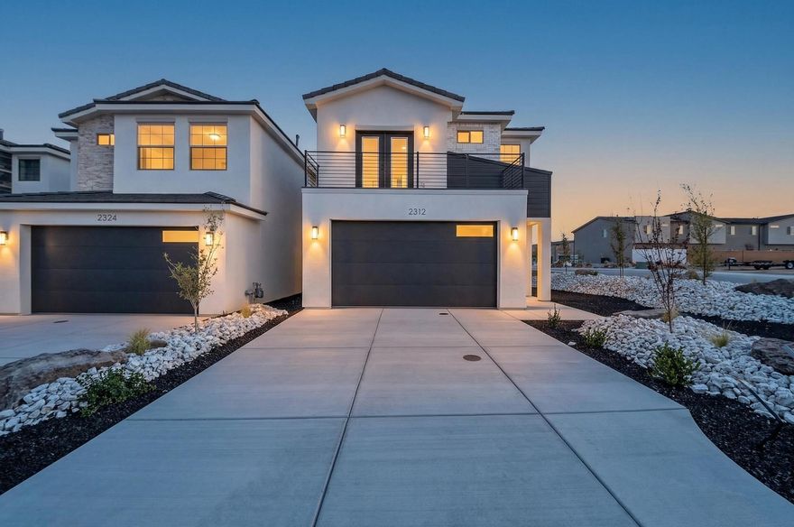 Brand new home!  Corner lot, balcony, and additional windows on side of home! Welcome to the Villa, a thoughtfully designed 1,596 sq ft home offering 3 bedrooms and 2.5 bathrooms. The open-concept main level creates a seamless flow, highlighted by elevated finishes including a spacious kitchen with generous cabinetry and elegant 3cm quartz countertops--perfect for everyday living and entertaining. Abundant windows throughout the home provide beautiful natural light, enhancing the bright and inviting atmosphere. Notable features include convenient laundry cabinets, sleek black door and cabinet hardware, a modern metal railing, and an oversized double vanity in the primary bathroom. Photos of finished home are for visual assistance only. Actual home may differ in color/finishes.  Contact me for more info.