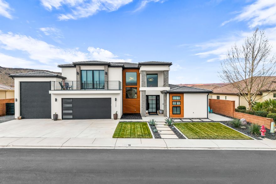 Welcome to this exceptional home in one of Hurricane's most desirable neighborhoods. Designed for luxury, comfort, and entertaining. Featuring a bright, open layout with generous living spaces, this home offers custom cabinetry throughout and a chef's kitchen equipped with Thermador appliances, ideal for everyday living and entertaining. Step outside to a private backyard saltwater pool, perfect for relaxing or hosting gatherings. Spacious bedrooms including a serene primary suite provide comfort and privacy. The attached casita with a private entrance is an established Airbnb, offering excellent income potential or flexible guest accommodations. Located near schools, parks, shopping, and Southern Utah's top recreation, including Sand Hollow and Zion National Park.