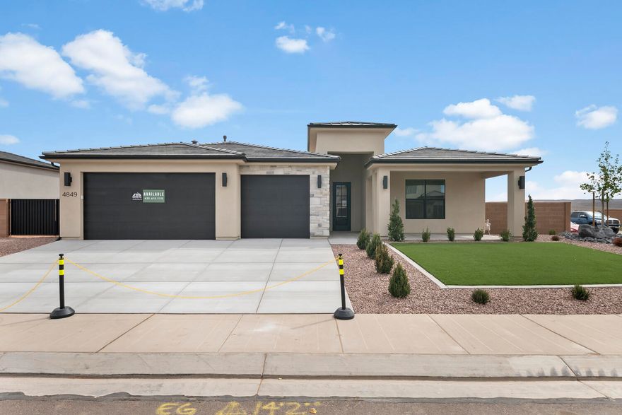 Welcome to the Skyview floorplan, offering 2,331 sq ft of thoughtfully designed living space with 4 bedrooms, 2.5 bathrooms, and a 3-car garage. This stunning home impresses from the moment you enter, featuring extra-tall ceilings in the entry and living room that create a light-filled, open atmosphere. Elevated finishes are found throughout, including 8' interior doors, upgraded carpet and pad, and cabinetry in the laundry room for added function and style. The spacious layout is ideal for both everyday living and entertaining, with generous living areas and well-appointed bedrooms. Retreat to the spa-like primary suite featuring a stunning freestanding tub and upscale finishes. Also gates installed making this home very turn key.  

This home is not located within a PID which means huge savings!!!