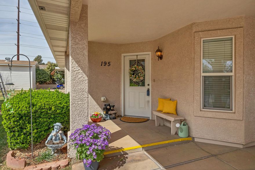 Well-cared-for, one-owner, 2-bedroom, 2-bath home with newer carpeting throughout. Newer water heater. Should buyer desire: almost all furniture included-move-in ready! Features a covered patio, large storage shed, and low HOA fees with amenities including an indoor pool, clubhouse, and park. Conveniently located near shopping and the Virgin River walking path.