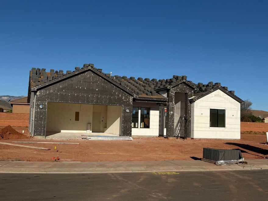 New neighborhood right off Main St. in Ivins! Beautiful Red Mountain View from the front bedrooms. Located in the heart of Ivins, Serenity Estates is a desirable, serene neighborhood.  Room for RV parking on the side. Close to trails, Tuacahn Amphitheatre, Snow Canyon, and Gunlock Reservoir.