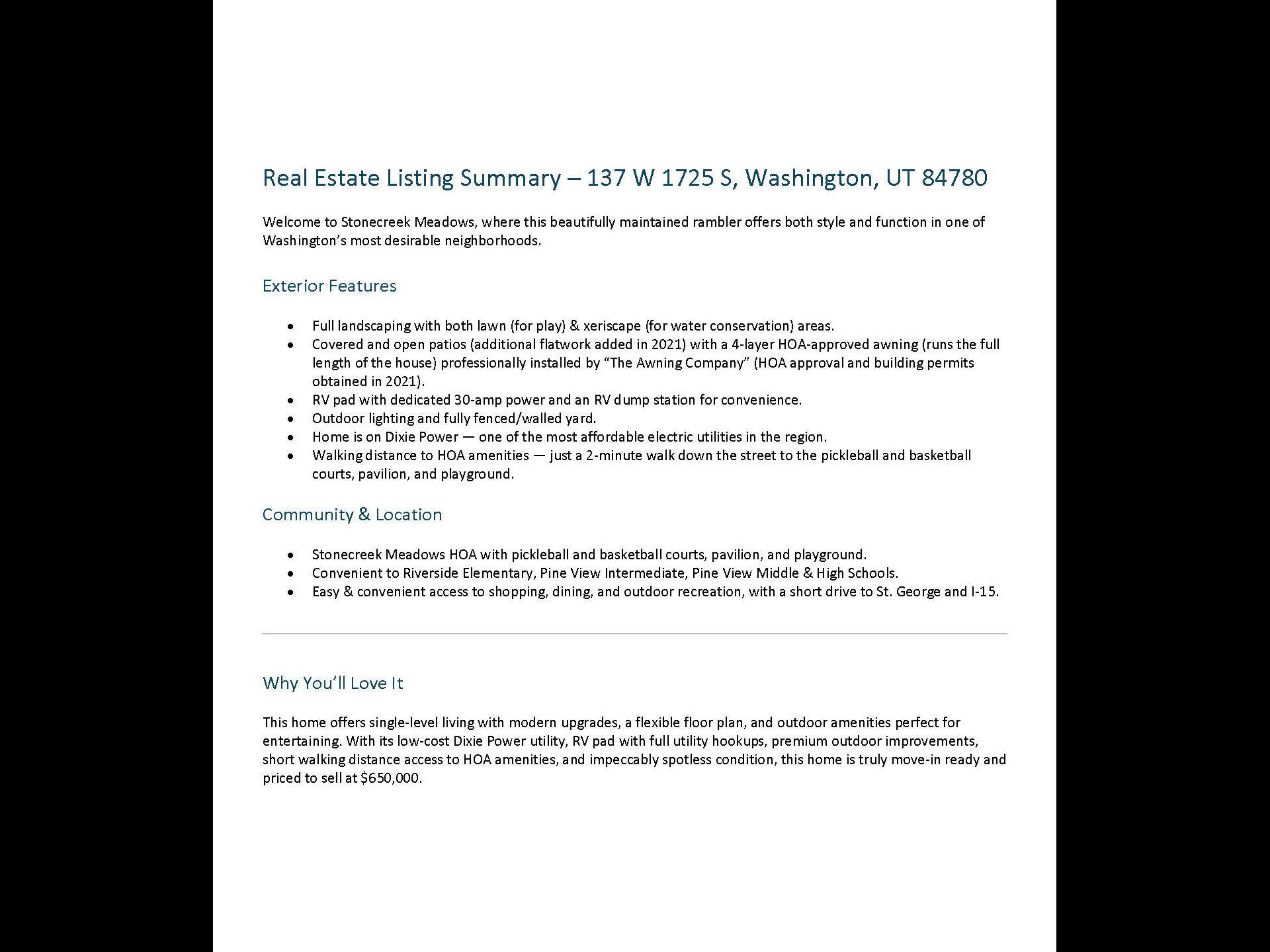 STONECREEK MEADOWS - Residential