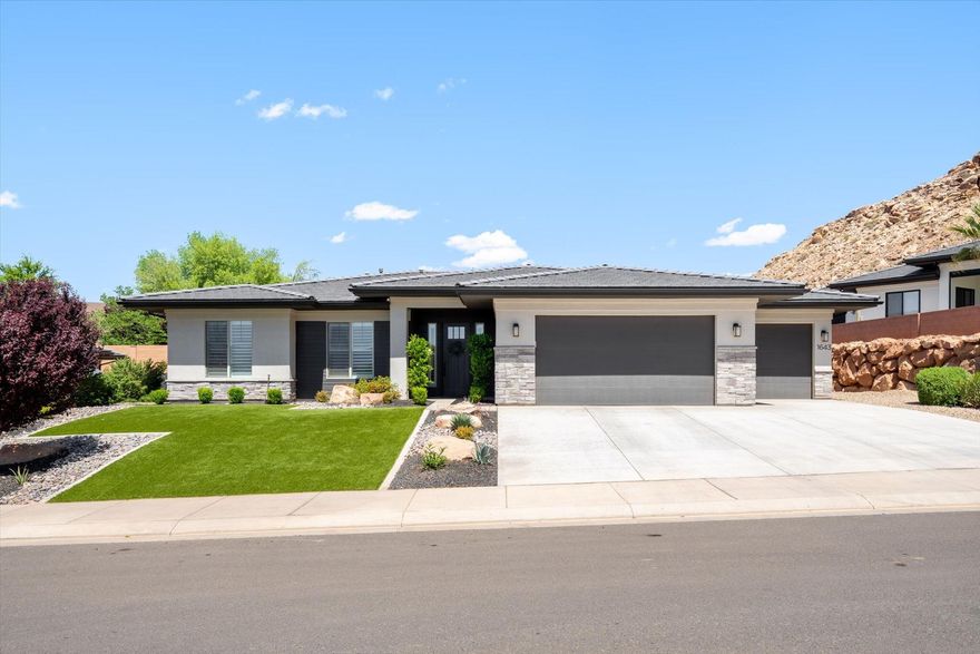 Enjoy this beautifully upgraded home with timeless neutral finishes throughout!  Features custom cabinetry, quartz countertops, designer lighting and high-end Bosch appliances.  Upgraded  flooring flows seamlessly, complemented by custom built in's and floating shelves that flank each side of the fireplace.

Additional highlights include a radiant barrier roof, built-in mudroom, and epoxy coated garage floor and custom built in storage. Kitchen refrigerator, washer and dryer are included along with one mounted TV's just a few years old! 

The low-maintenance front and backyard boast artificial turf, surrounded by desert landscape.

Located minutes away  from shopping, school restaurants  and hospital!