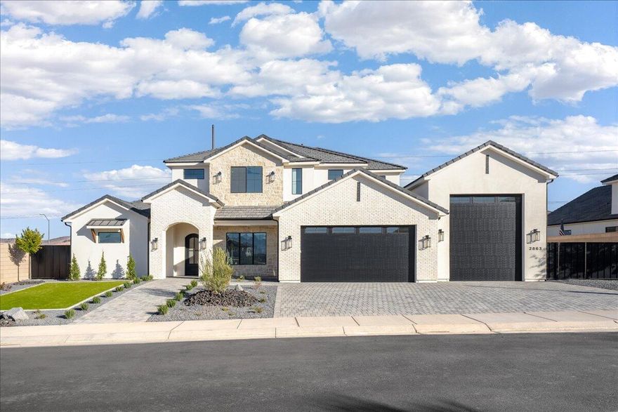 Gorgeous new home located in the Arbors.  5 bed, 4 bath, office, RV garage, RV parking, storage loft, covered patio, covered balcony, mountain and temple views, natural stone finishes, oak cabinets, quartz countertops, wood floors, GE Cafe appliances, dual kitchen pantries, iron front door, tall ceilings, oversized windows, upgraded lighting, garage floor epoxy, paver driveway, and more!