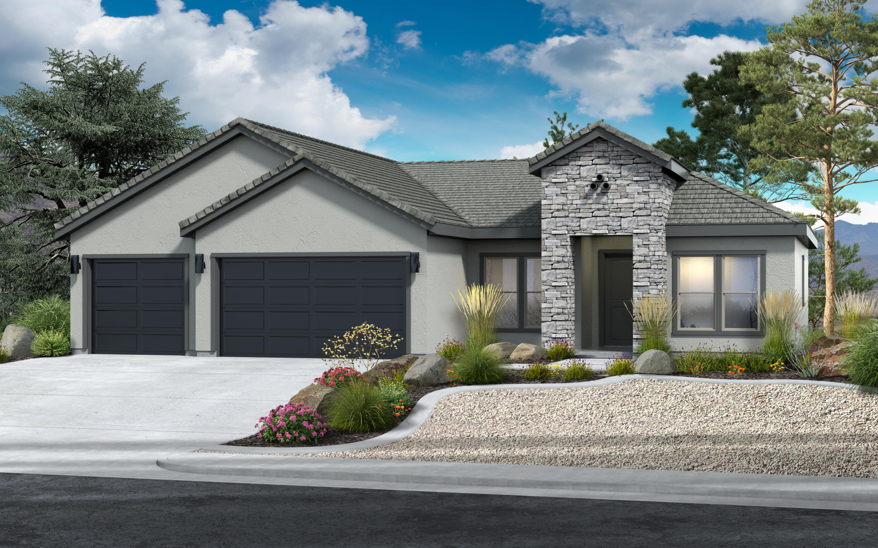 Nestled in the Rosalia Ridge Development, this stunning home HAS STARTED!!  Our Denali floorplan boasts 4 bedrooms (including a 2nd ensuite), a 3-car garage, and beautiful open space and snow canyon views. Over $100,000 in upgrades elevate this home with 2x6 construction, upgraded cabinetry, 9ft ceilings, 8ft doors, quartz countertops, and upgraded flooring, just to name a few. This plan design has an oversized patio that will allow outdoor living at its finest! You've got to come see this gorgeous home! Enjoy future community pool access (estimated May 2025) exclusively for Rosalia residents. Don't miss this incredible opportunity!''