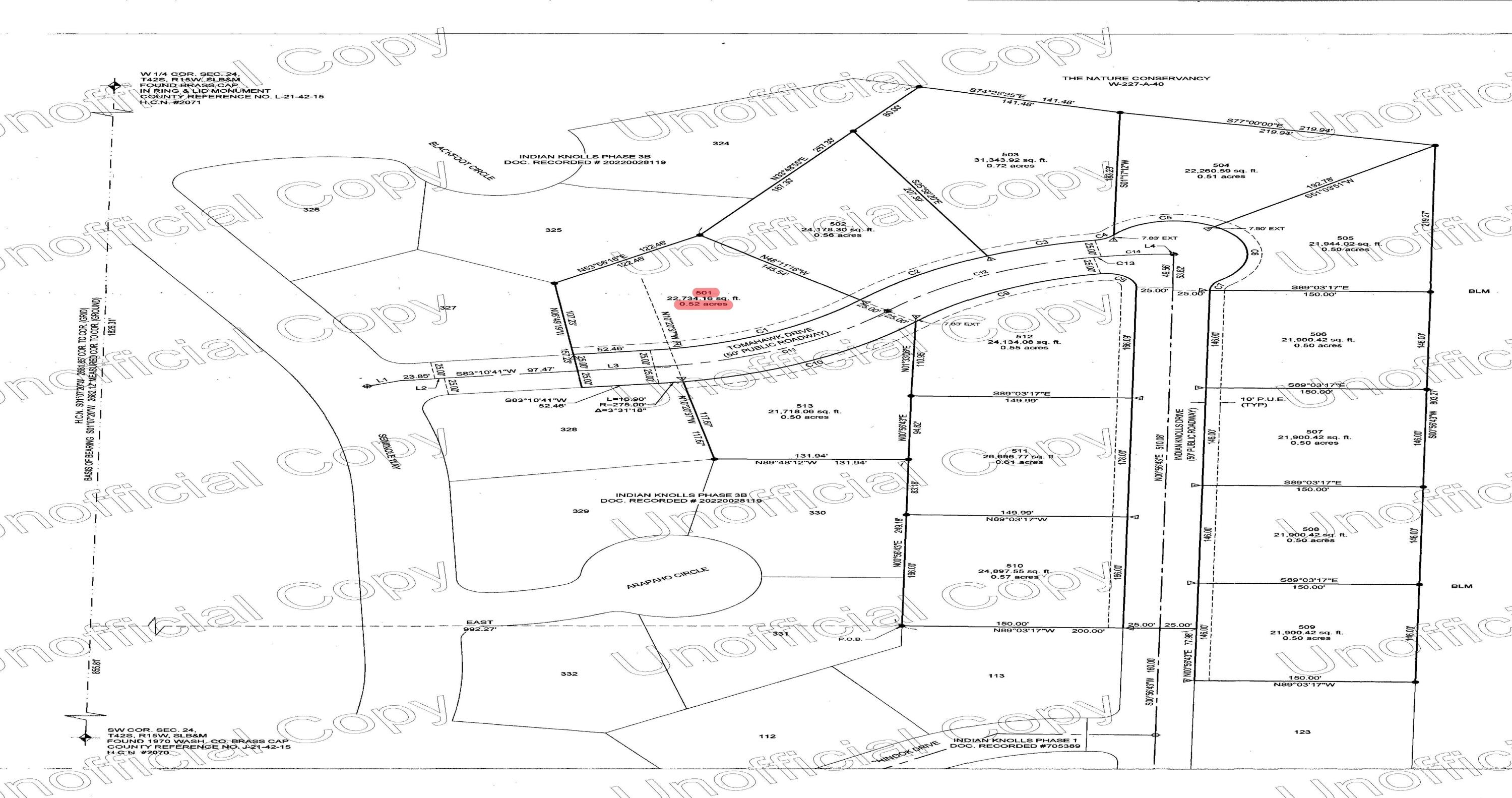 INDIAN KNOLLS - Land