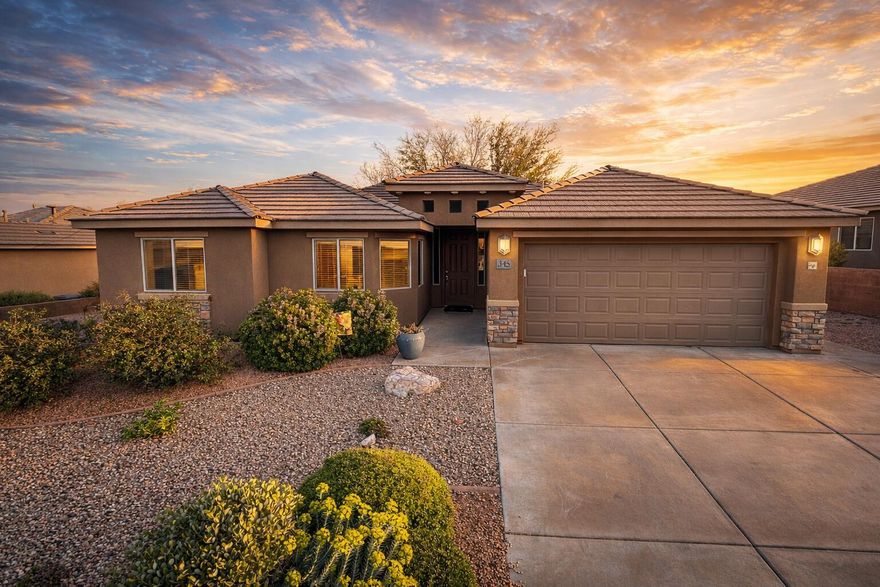 Estate Sale/Open House March 6th-7th 8:30 am-4:00 pm. Single-level 4 bed, 2 bath home located next to Unity Park in desirable Ivins. Features include granite countertops, vaulted ceilings, a spacious primary suite with soaking tub and separate shower, water softener system, and multiple solar tubes for added natural light. Enjoy an open, functional floor plan anchored by a stone fireplace, with a private, shaded backyard perfect for relaxing or entertaining. Comfortable, efficient living in a prime location.