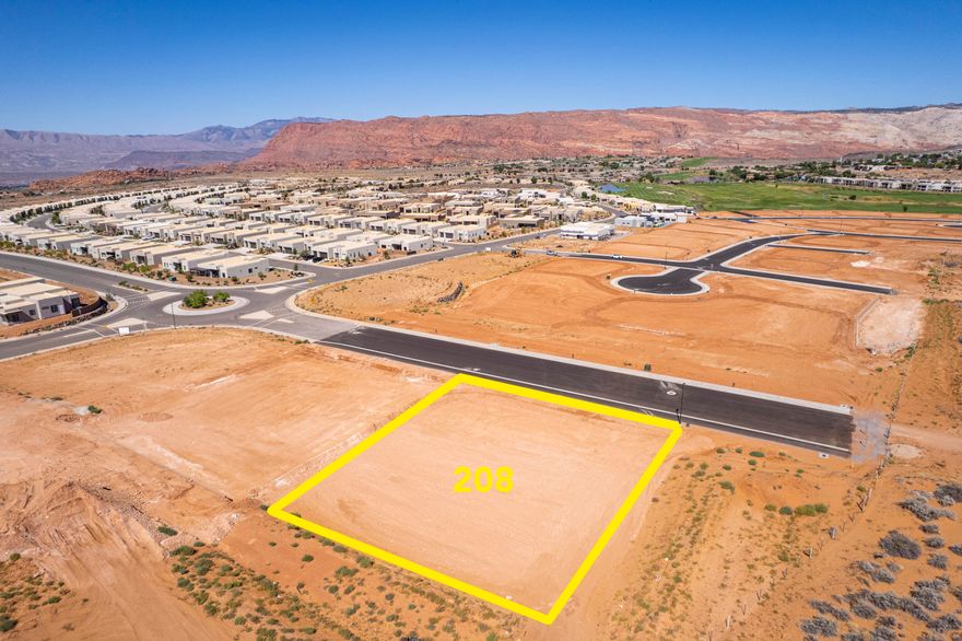 Large lot in the beautiful Ledges Golf resort community. This Yellow Knolls lot has amazing views of Snow Canyon and Fish Rock. The Ledges is a dark-sky community, locate just 10 minutes from downtown St. George. Bring your own builder! Low HOA fees!