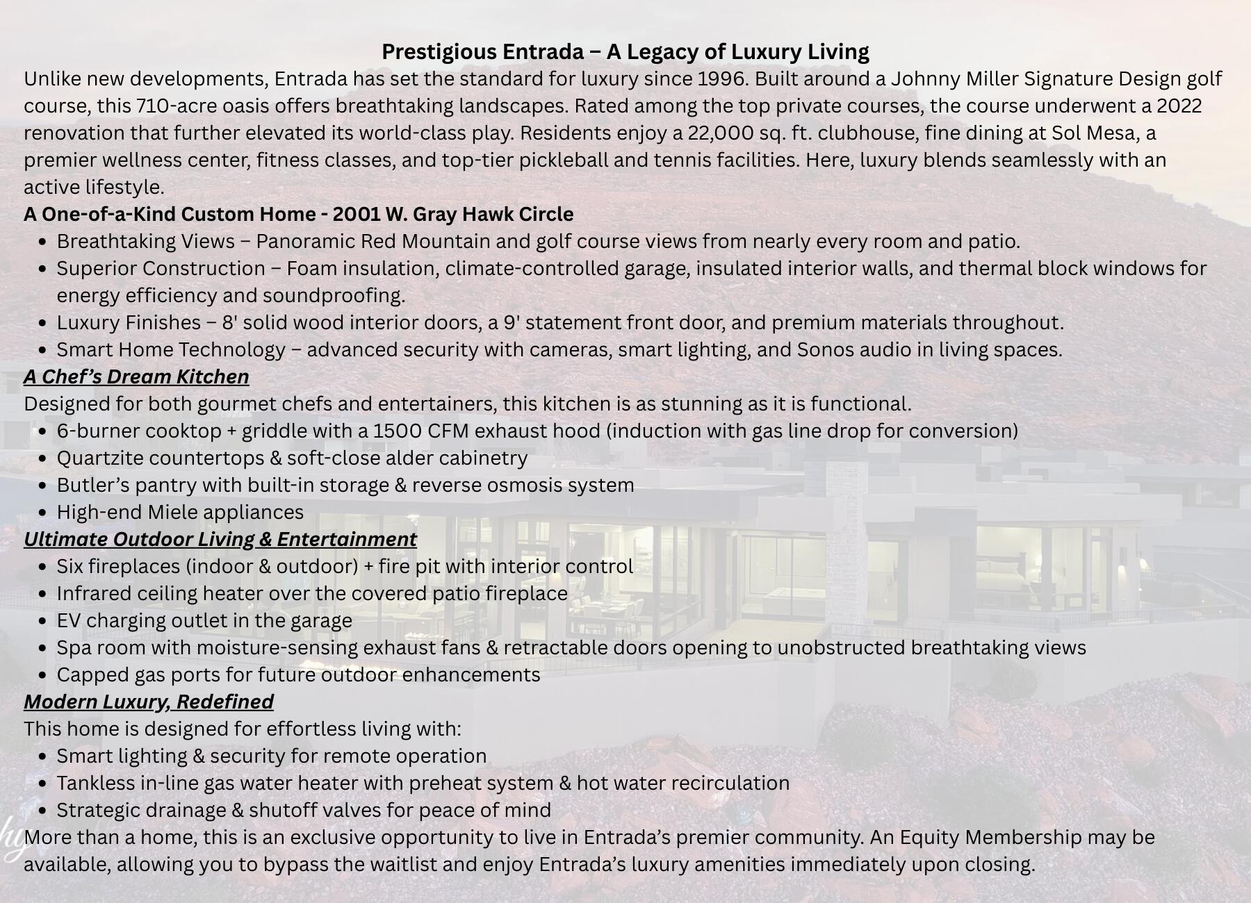 VISTAS AT ENTRADA - Residential