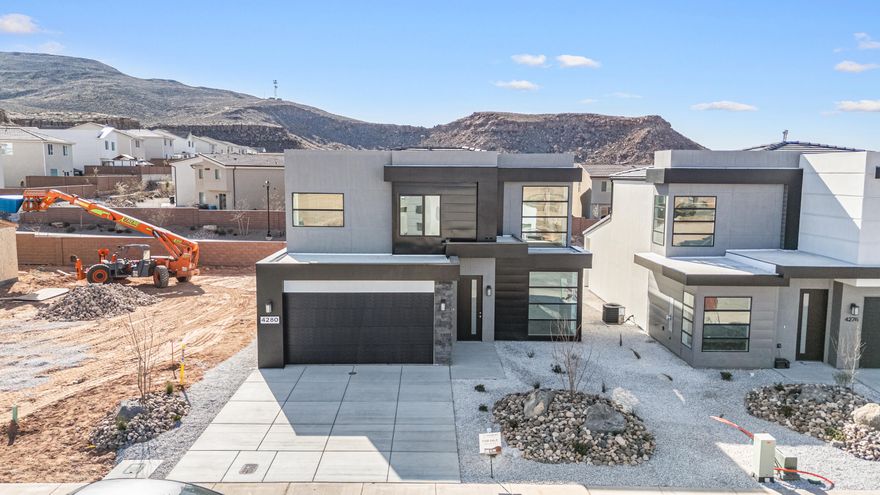 4 bed with Primary on the main level, 2.5 bath home with a 3-car garage in the brand-new Desert Reflection community by Salisbury Homes. Features include EVP flooring in main living areas and bathrooms, upgraded carpet in bedrooms, quartz countertops throughout, stainless steel gas appliances (fridge not included), modern cabinets, and kitchen backsplash. Community park, trails, and amenities nearby. NOTE: Interior and exterior finishes are predetermined and may change. Photos are examples of the finishes are also subject to change. TAKE ADVANTAGE OF A $7,000 LENDER INCENTIVE AND GET A LOWER RATE! Buyer/agent to verify all info.