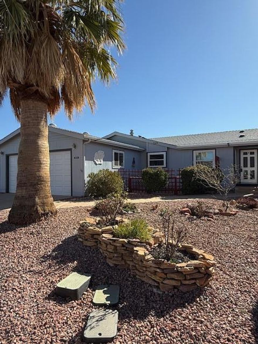 Vibrant 55+ Adult Community in LaVa Bluff Hurricane, UT. This home includes Refrigerator, dishwasher, stove, and washer/dryer. Very clean and well-kept home with a View of Pine Valley Mountain from your Kitchen window enjoy doing dishes again!! Located just minutes away from Quail Lake, and Sand Hollow reservoir. You can also enjoy the Sand dunes and only being 15 minutes from St. George.