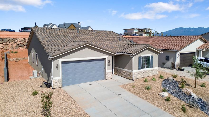 NEW Construction! Builder offering rates as low as 3.99%! 
Find your dream home at Cordero! Nestled between Copper Rock and Southern Shores, this exciting Hurricane community offers impressive desert and mountain scenery, with ample outdoor recreation opportunities at nearby golf courses and Sand Hollow State Park. Right off Southern Parkway, residents will enjoy easy access to the shopping, dining, entertainment and employers. The neighborhood showcases an inspired array of designer-curated homes, each boasting a flexible layout and the in-demand features today's homebuyers are seeking. The home includes a fireplace and covered patio. Buyer to verify all information.