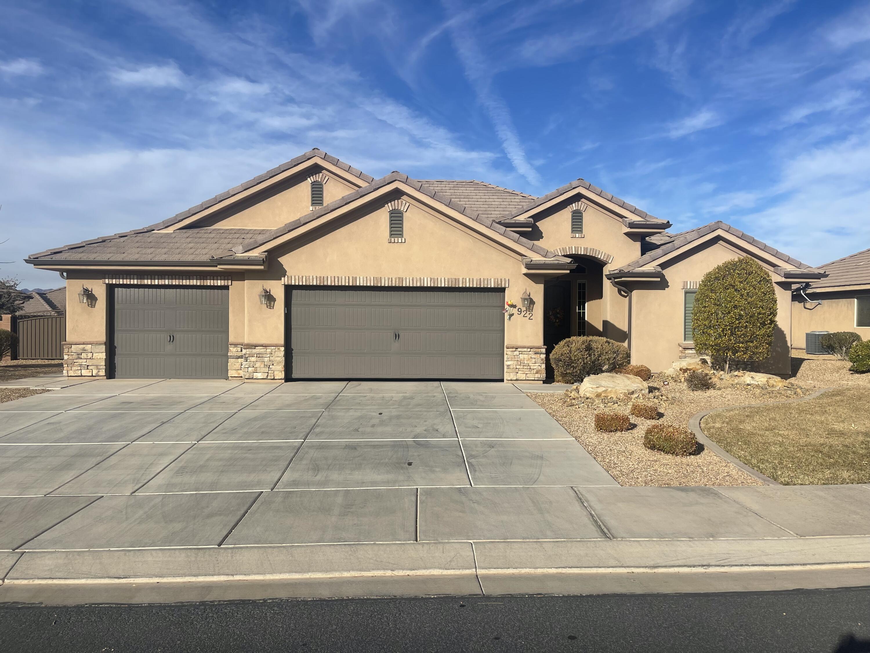 Looking for a spacious layout? Natural Light?Great outdoor living space, with a 3 car garage and close to everything St George has to offer? 
Stop by this home in Riverstone today. Plenty of room for family and guests, along with an updated interior, that is bathed in natural light.
Oversized covered patio and private backyard, conveniently located near schools, walking trails, and St. George's newest commercial offerings. Don't miss this opportunity to own a piece of paradise in St George.