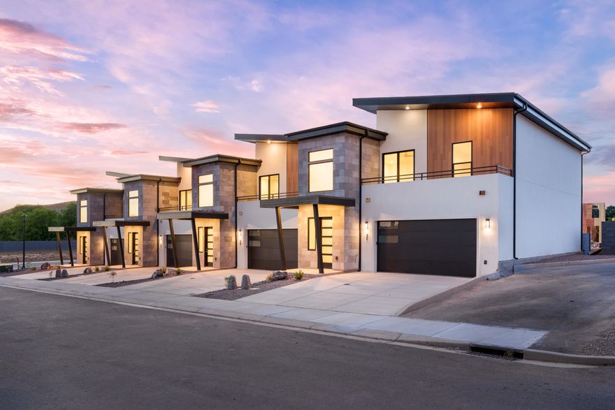 Nightly Rental Investment Opportunity - Minutes from Zion National Park
Under construction townhome with projected gross revenue of $95,000+. Designed to sleep 26 guests, capturing high-demand group and family travel that drives premium nightly rates. Private balconies and patios showcase stunning mountain views, while modern finishes create a 5-star guest experience. Owners enjoy access to resort-style amenities including pool, hot tub, fire pit, and clubhouse. Turnkey packages available for seamless rental launch. Listing Agent is related to Seller.