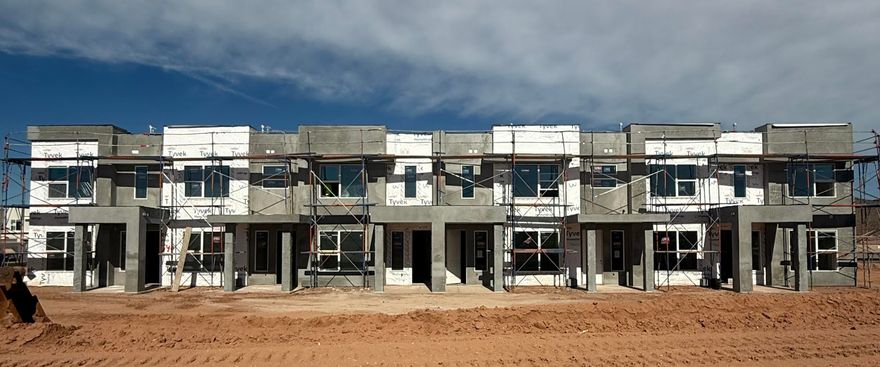 This inviting 3 bedroom, 2.5 bathroom townhome boasts a prime location just moments away from Zion Shores surf park, Warner Valley, and Sand Hollow making it perfect for outdoor enthusiasts and adventure seekers. The spacious living area flows seamlessly into a well-appointed kitchen complete with stainless steel appliances. The generous primary bedroom is complete with an en-suite and walk in closet. Two additional bedrooms provide plenty of space for guests, a home office, or hobbies and they share a stylishly designed full bathroom. A convenient half-bath is located on the main level.