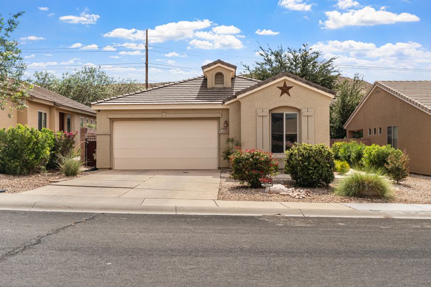 Welcome to this well-maintained home offering 3 bedrooms, 2 full bathrooms, and 1,284 square feet of comfortable living space. The home features brand-new carpet in the bedrooms and a functional floor plan designed for everyday living.

Located in a desirable community, residents enjoy access to a clubhouse with an indoor and outdoor pool, a fitness center, pickleball courts, a playground, easy access to parks and trails—it's a perfect fit whether you're looking for recreation or relaxation. Coral Canyon Golf Course is just minutes away, providing easy access to one of Southern Utah's top golf destinations.

With its convenient location, community amenities, and move-in ready condition, this home is a great opportunity for buyers looking in Southern Utah.