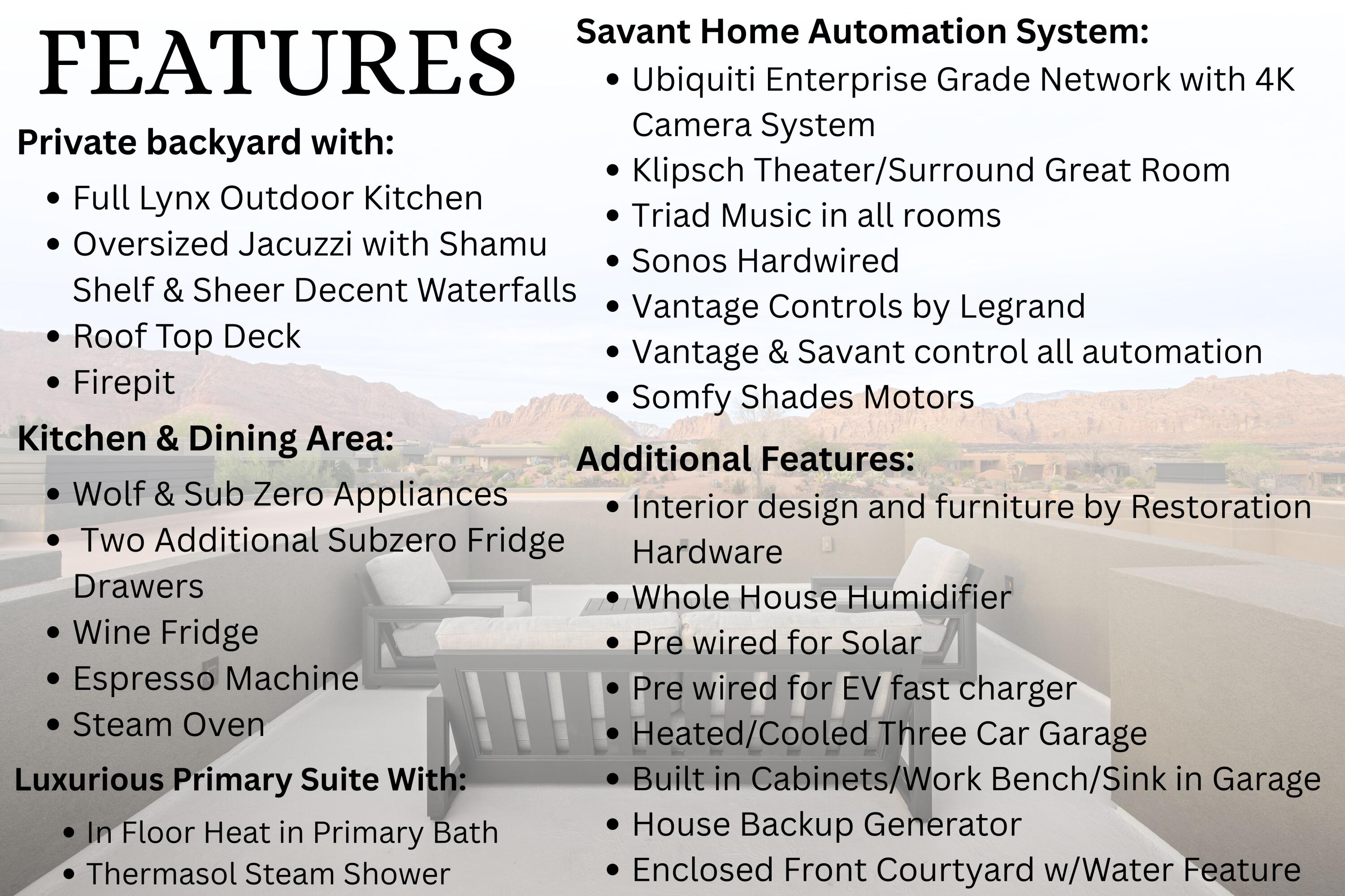 RESERVE OF ENTRADA SNOW CANYON PATIO HOMES - Residential