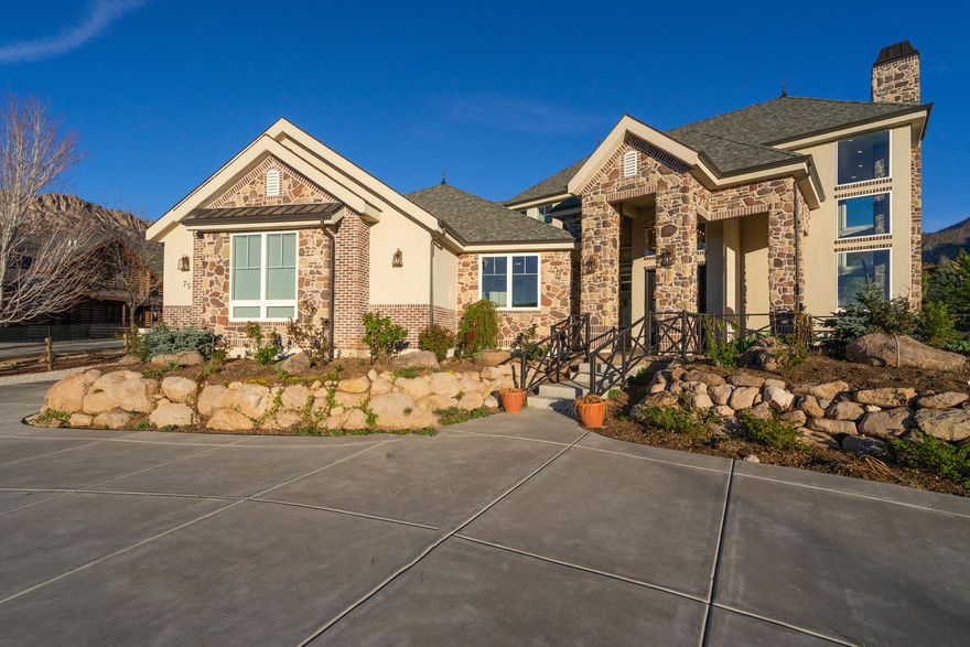 Discover your mountain sanctuary in the charming, historic Pine Valley. Located in prestigious Spring Creek Pines Subdivision-this home features breathtaking views from all directions--WOW SUCH SUNRISES AND SUNSETS!!

Enjoy mountain scenery w/pines, quakie trees & majestic cliffs lining the mountains from large windows surrounding a floor to ceiling rock fireplace. These windows also capture views of the ponderosa pines, pastures, springs, wildlife & livestock--just so much amazing scenery to take in & enjoy!! Listen to the horses whinny, the cows mooow, the turkeys gobble, coyotes howl, watch beautiful hummingbirds & bluebirds in the summer time--paradise!!

This home has a large main living area with high ceilings to take in the views with an upper loft which has a 1/2 bath, large family entertaining area, a deck to enjoy the mountains & their beauty...

The full kitchen boasts a granite bar & dining area, full kitchen appliances, awesome butlers pantry with a pebble ice maker, granite counter top with sink, & large built-in shelving. 

Experience the unique victorian- style lighting throughout the home, too!

This amazing mountain retreat includes 3 bedrooms on main level, with 2 full bathrooms. The loft area is spacious and has room for a wrap around couch that turns into sleeping for guests, a large TV, a game/entertaining area--build jigsaw puzzles, play game, sooo much fun to make memories!!

The garage area boasts a 2 full car garage, RV garage, tons of storage, a large floor to ceiling closet, parking on side of RV garage-- JUST WOW!!

The covered deck area on rear side of home has a covered area to take in this mountain experience--barbecue a scrumptious meal, roast marshmallows, watch the stars, find constellations & at certain times, meteors fall. Listen to the night sounds & BEST OF ALL --enjoy family & friends!

The .56 acre lot is fully fenced, landscaped w/circular driveway, and custom metal gates. Garden area, fruit trees, perrenial flowers blooming