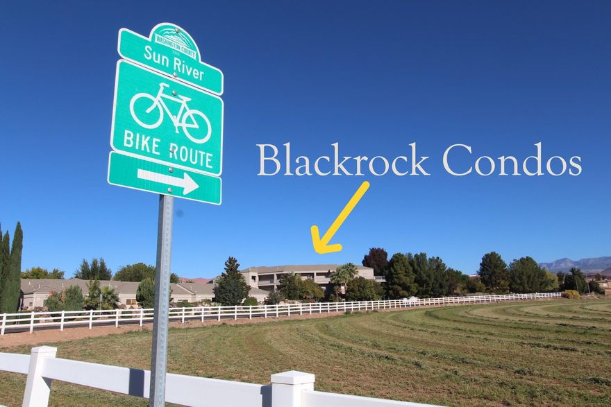 Priced just under the market - great opportunity in a desired community!

Tucked away in a ultra-quiet corner of St George in a little gated community next to the Sunbrook Golf Course basking in the shadows of the Red Cliffs of Snow Canyon sits a perfect condo in a gated community with lush mature landscape and just the right amenities to relax and enjoy either as a primary residence or a very affordable second home with almost no upkeep needed. Welcome to the Blackrock Condo Community - this well designed 3 bedroom, 2 bath condo enjoys mature tree privacy off the back deck where you can enjoy your morning time.  The kitchen and great room are the heart of the unit with a dining area that all looks out the large sliding glass door to the deck and the gentle hills beyond.  The primary suite has a soaking tub as well as a spacious tile shower, WC and vanity on-suite bath, generous walk-in closet and large bedroom and private door to the deck.  The first guest suite has direct access to the secondary bathroom and laundry area.  The third guest room can also be used as a den.  Each building has great stair access as well as an elevator just steps from the front door.  Right below your unit is a very large 2+ car garage (780+ sf ft!)  Build a little workshop, park 2 cars plus a golf cart - so much space.  

This community is encircled by the Sunbrook Golf Course (Public) as well as nearby walking trails and parks.  Well located to connect up to Sunset Blvd or out to Dixie Dr. you can quickly navigate to shopping, restaurants, movie theaters, Tuachan, the Interstate, Hospital all within minutes of home and yet secluded in a very quiet gated community.

The community clubhouse has a indoor/outdoor pool, hot tub and community room with clubhouse kitchen you can use for private gatherings.  The community has tons of lush mature landscaping and water features that feels like you are on vacation.  The unit is rentable for 30 days or more.  This is not a zoned nightly rental community and short term rentals are not an option here.

This unit is priced to reflect its location and oversized garage (different than most in the community) and the owner will review all reasonable offers.