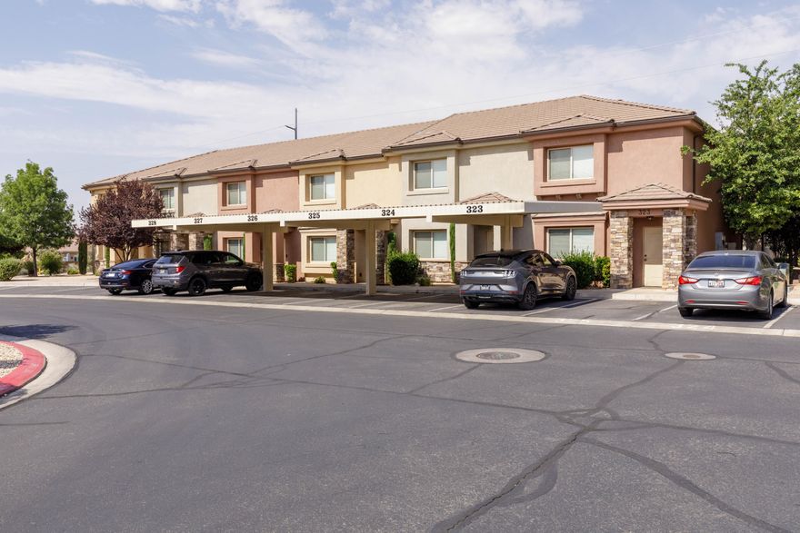 Great town home that is close to everything.  The location is close to Costco, Walmart, Pine View High School.  This unit is a clean unit that hasn't been used as a rental property.  This home shows very well and is as clean as a pin.  The HOA fee pays for internet and there is a playground for the little ones.  The master bedroom is spacious and the laundry room is an actual room.  There is a half bath on the main floor and 2 ful bathrooms upstairs with 3 bedrooms upstairs as well.  Hurry on this one!  It is sure to go fast!  One covered parking spot and one open parking spot.