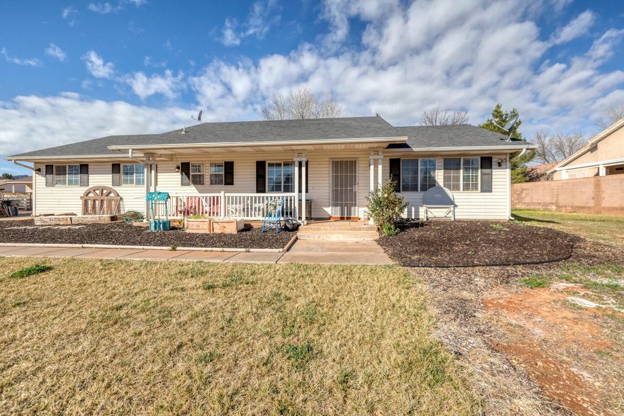 Owner/Agent. Stop throwing your money away on rent â€” invest in your future with this beautifully updated home! Situated on a spacious .36-acre lot, this 2-bedroom, 1-bath property offers the perfect blend of comfort, style, and value. Step inside to find vaulted ceilings that create an open, airy feel throughout the main living space. The kitchen shines with all-new stainless steel appliances and freshly re-surfaced countertops, giving it a modern, move-in-ready appeal. The bathroom has been tastefully refreshed with a re-surfaced tub and shower for a clean, updated look New carpet and paint. Outside, you'll appreciate the newly updated landscaping and the convenience of a 2-car garage â€” offering plenty of space for vehicles, storage, or hobbies. Don't miss your opportunity to own vs r