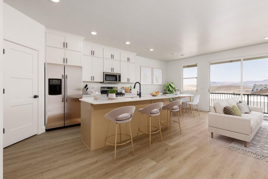 Come and see this BRAND NEW townhome. It features 4 bedrooms, 2.5 bathrooms in finished living area. The home features ceiling height cabinets, backsplash and more. The unfinished basement is an open canvas for its new owners. Maybe they want to add a few bedrooms or maybe a play area or maybe even a kitchen. The possibilities are endless! Basement also has an outside entrance. The HOA is low making it a great opportunity for an investor as well. Photos are of a similar unit with same floor plan.