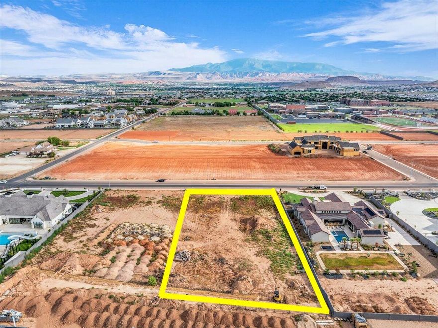 Rare Opportunity to own a 1.10 acre flat estate lot. Located within the inclusive community of Crimson Estates.  Bring your own builder. Located near Crimson Cliffs High School and minutes from Southern Parkway. Serviced by Dixie Power.  CC & R's and plat map available.