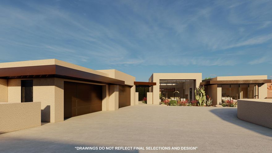 This stunning single level home sits on a massive 2 acre lot with incredible mountain views. Home boasts indoor cold plunge, sauna, court yard pool with hot tub, and wolf appliances. Wellness conscious in the details of the build.  Proudly presented by Cedar Pointe Homes. Home starting construction March 1, 2024. Still time to pick out some selections. Completion April 2025.