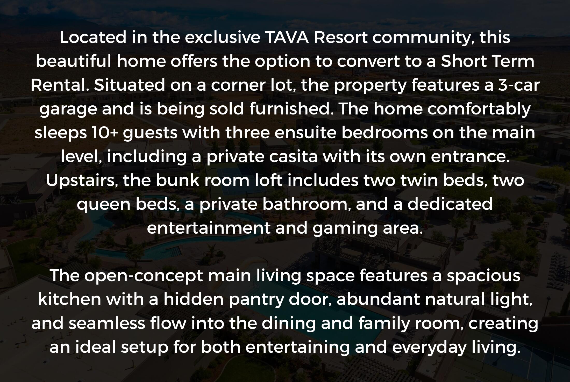 TAVA RESORT AT SAND HOLLOW - Residential