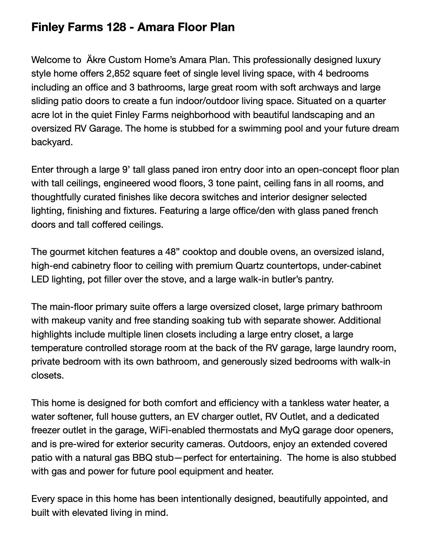 FINLEY FARMS - Residential