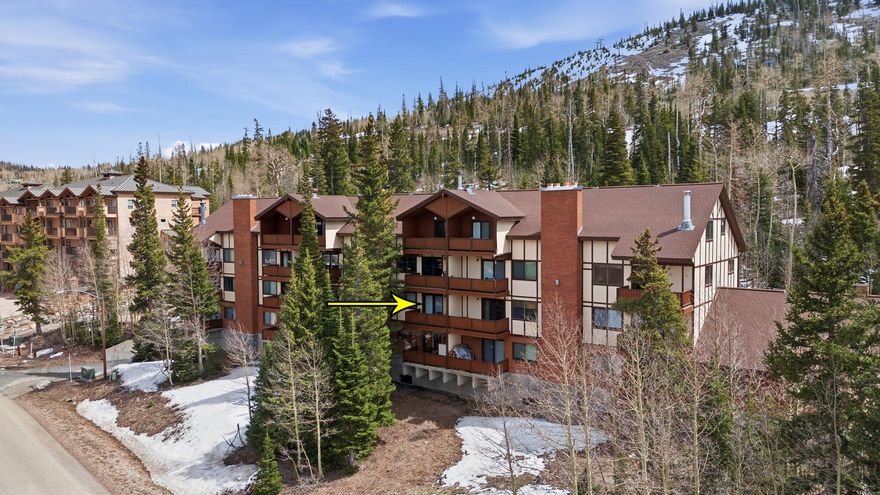 Well-maintained 2 bedroom, 2 bathroom second-floor condo in Evergreen Condominiums, featuring a private deck with views overlooking the pond and Chair 1. Conveniently situated within walking distance to both Chair 1 and Chair 8, offering easy access to skiing in the winter and Bristlecone Pond and Park in the summer. This unit features updated flooring, countertops, appliances, and upgraded plumbing in both the kitchen and bathrooms. The wood-burning fireplace and abundant natural light create a comfortable mountain retreat. The second bedroom has been opened up and is currently used as additional living space, but it can easily be converted back into a second bedroom if desired. The property also offers potential for short-term rental use, providing flexibility for personal use or invest opportunities. Additional features include underground parking and close proximity to the clubhouse. The HOA provides snow removal and access to the community clubhouse, which features a game room, a sauna, and additional laundry facilities. In recent years, the HOA has completed several improvements, including a new roof, updated decks, and clubhouse renovations. Located in a prime area of Brian Head with year-round recreation nearby, this property offers both convenience and mountain lifestyle. Offered mostly furnished with some exclusions. Unit is vacant and easy to show.