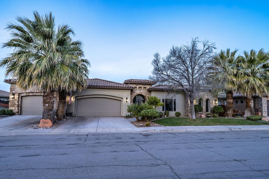 Come and see this beautiful Tuscan style home with welcoming front courtyard at the entrance. Once inside you see wonderful woodwork throughout the house a great room with gas fireplace and large built in Entertainment center. A gourmet kitchen awaits your family cook with lots of cabinets and huge granite counter tops and stainless appliances and hidden pantry. The primary Bedroom is highlighted with large jetted tub and walk through shower. The Casita office has a separate entrance from the courtyard. A formal dining room for gatherings. Two other large bedrooms for family members or guests. The backyard is an entertaining dream with built in BBQ, Large covered patio and ap\ private pool. Fruit trees and two raised bed garden spaces. You will love it as much as we do.