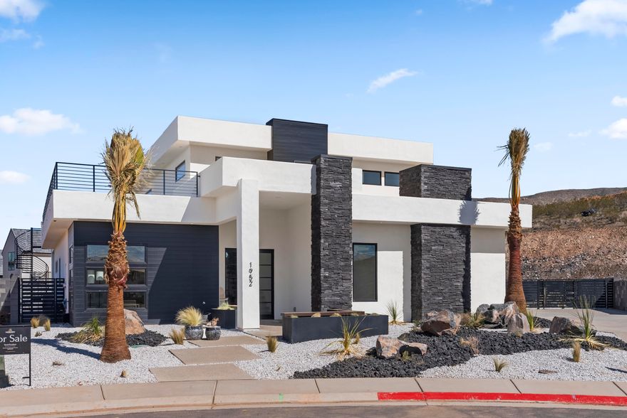 Whether you are playing on the championship greens, ATVing on sand dunes or recreating at the lake or the beaches at Sand Hollow State Park, or in your own back yard.   This home is an entertainer's dream with it's large patio and view deck, large covered pool/whirlpool spa, your private sports court, this home has it all!   Luxury and comfort abound in this open concept 4 bedroom, + office,  3.5 bath, 3 car garage.. Very attractive financing options available.