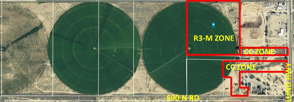 Photo of 800 N Lund Hwy 19.62 Acres R3-M &amp; CC Zones With Water #Zones With Water, Cedar City, UT 84721 (MLS # 26-277045)