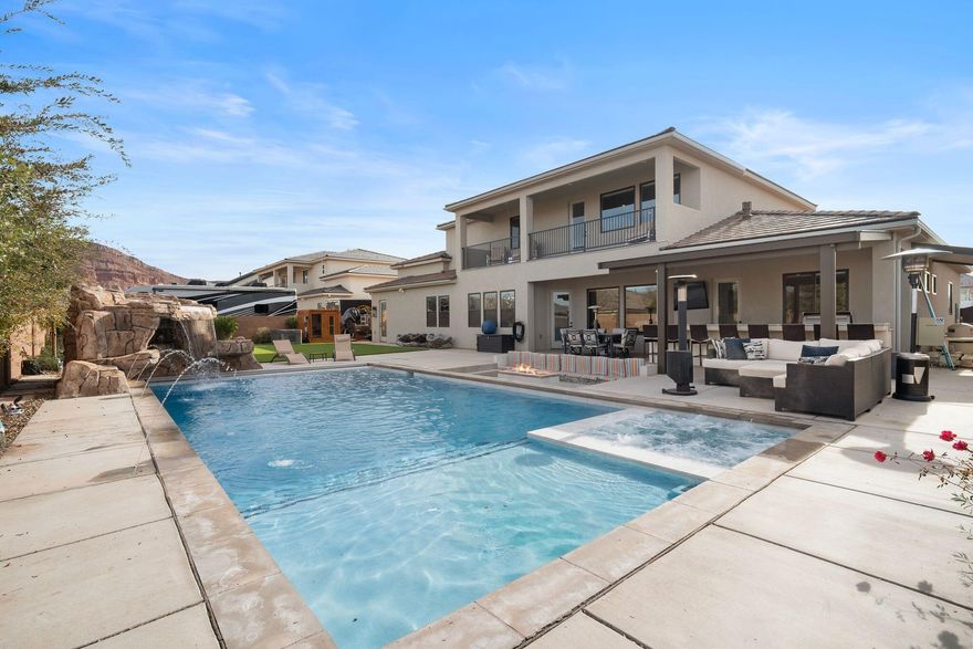 AN OPPORTUNITY NOT TO BE MISSED!
Race on over to the Iron Horse Subdivision & discover sophisticated living in this professionally designed, luxury home!
This remarkable 5 bd, 5 bath home with an office offers 4,102 sq ft with two living areas & laundry on both levels.  Resort-style backyard features a private saltwater pool, sauna, cold plunge, & outdoor kitchen plus a covered 2nd floor patio with stunning Pine Mountain views!  
Main level primary suite, & enormous RV garage  
for all your toys & vehicles.
This home has it all...
Exceptional design, function & lifestyle!