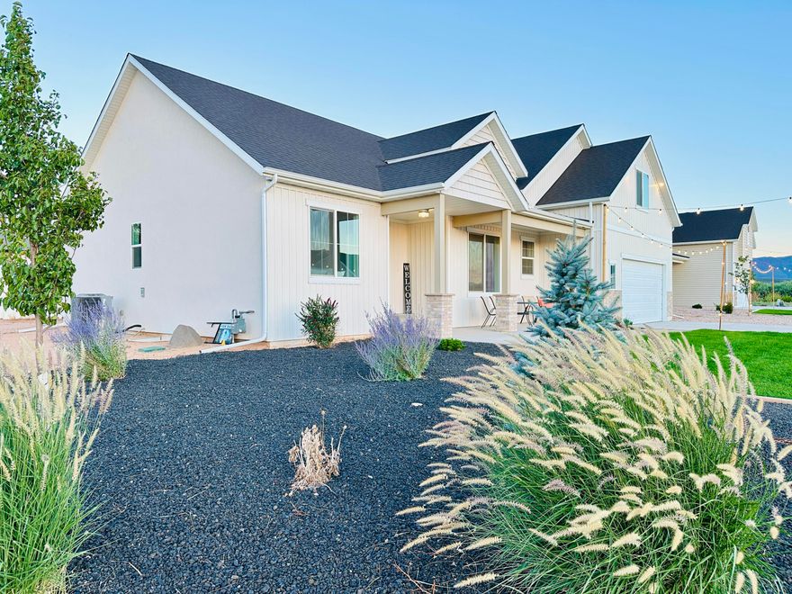 Brand-new Choice Builders home in the desirable Equestrian Pointe neighborhood of Cedar City. This well designed 3-bedroom, 2-bathroom home boasts a striking vaulted entryway, a floor-to-ceiling fireplace and dedicated office space. The large bonus room upstairs is perfect for a media room or play area. A full unfinished basement offers  the opportunity to build significant equity with a floorplan of your choice.  Extra deep garage bay for all your storage needs. 67 HERS (Energy Efficiency Rating) will save you an estimated $1400 annually. Equestrian Pointe includes a 17-acre recreational area with 2 playgrounds, pickleball and basketball courts, a baseball diamond, pavilions, and restrooms. Equestrian enthusiasts will love the riding arena, stables, and trails throughout the community. Motivated Seller- Seller is ready to make the deal work.  Bring all ideas and offers. Great new construction homes built by Choice Builders, the builder is willing to offer a variety of incentives to make the deal work.