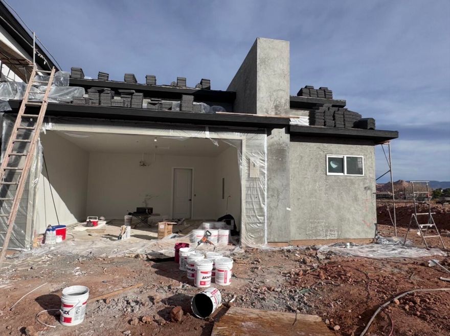 Sweeping open layout with vaulted great room and cozy fireplace, bright, welcoming, and perfect for easy living.
Gourmet kitchen: custom cabinetry, soft close hardware, with premium finishes, and everything within reach.
Primary suite: zero-entry shower + deep soaking tub for daily luxury.
Bonus 1-bed ADU/casita with vaulted ceilings, ideal for guests, family, home office, or rental income.
Private courtyard for morning sunrises or evening unwinds.
Steps to Sky Mountain Golf Course + community amenities.
One level. Endless possibilities. Move-in ready.