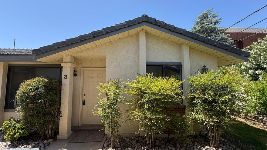 Fully remodeled and tucked in a quiet corner of Downtown St. George you will find this end unit townhome that has been completely renovated. The building has a brand new roof, new paint/stucco, and an impeccable yard. With a relaxed HOA, mature trees, no back yard neighbors, and walking distance to anything you need downtown this 2 bed, 2 full bathroom home is perfect for just about anyone. A new HVAC, water heater, countertops, all new flooring and paint, fixtures, and faucets will provide significant peace of mind for years to come. One of two end units with a fully fenced back yard and a side yard adds value and extra space. The home also backs up to two quiet office buildings that are always empty on the weekends. Walk to shopping, restaurants, Utah Tech, parks, pickleball courts, and town square. Call now for a showing owner/ agent.