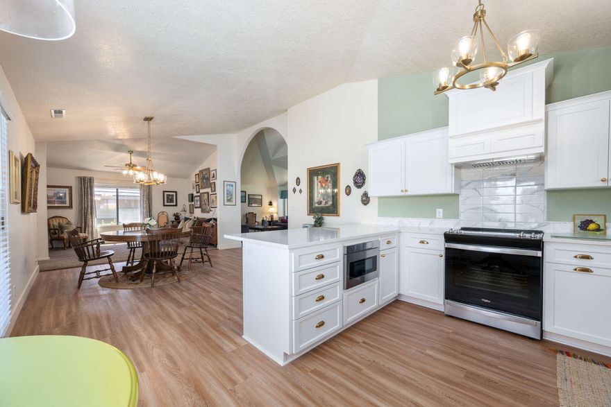 Stylishly Renovated Stand-Alone Home in the Heart of St. George. 

Welcome to this beautifully updated home in the sought-after Vintage subdivision — a rare stand-alone unit with a two-car garage and no shared walls!

Step inside to discover a spacious, open layout with vaulted ceilings that create a bright and airy feel. The completely remodeled kitchen is a true showstopper, featuring brand-new cabinets, a stunning farmhouse sink, quartz countertops, stainless steel appliances, and a vented range hood for modern functionality and style.

Additional upgrades include all new flooring throughout and updated bathroom vanities, giving the home a fresh, contemporary look.

With its prime location, generous living space, and top-to-bottom renovations, this home is truly move-in ready — All information deemed reliable but not guaranteed. Buyer and buyers agent to verify all information.