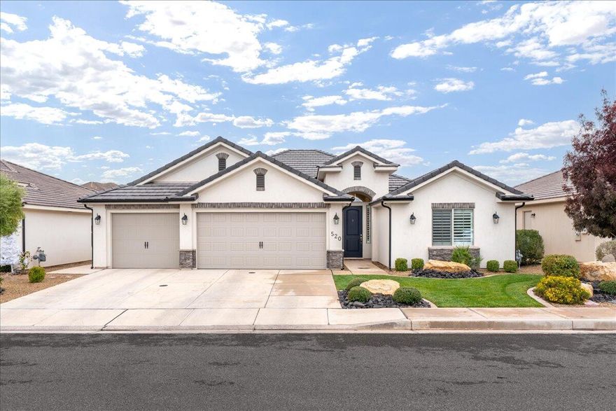 Welcome to this beautifully maintained 4-bed, 3-bath home in excellent condition, ideally located near the St. George trail system, playground, and pickleball courts. Situated in a well-kept community with an HOA that maintains the front yard.

Inside, you will find a bright, open layout with blackout blinds in all of the bedrooms, perfect for restful mornings and peaceful evenings. The floor plan features a spacious master suite PLUS an additional ensuite bedroom, providing flexible options for guests.
The backyard is fully fenced, offering privacy and a safe space for pets or play, and the home is equipped with gutters for added exterior protection and easy upkeep. Move-in ready and exceptionally cared for, this home blends modern comfort with unbeatable access to outdoor recreation.
This home is an ideal choice for anyone seeking quality, convenience, and lifestyle.