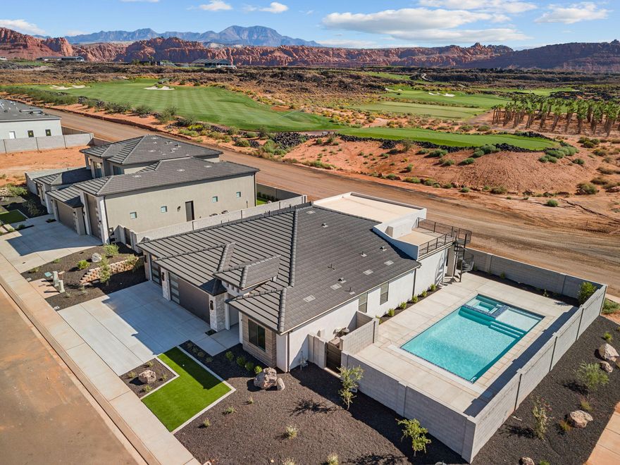 AMAZING VIEWS  OF BLACK DESERT GOLF COURSE, PINE VALLEY MOUNTAIN AND RED ROCKS! ALSO INCLUDES A POOL AND SPA!

THE DULCINA FEATURES AN OPEN FLOOP PLAN WITH 4 BEDROOMS, 3.5 BATHS AND A 3 CAR GARAGE. THE PRIMARY SUITE HAS A SPACIOUS BATHROOM AND WALK-IN CLOSET. LARGE WINDOWS AND SLIDING GLASS DOORS OFFER A LOT OF NATURAL LIGHT. SKY DECK TO TAKE ADVANTAGE OF AMAZING VIEWS! HOME IS CLOSE TO HARMONS GROCERY, RETAIL SHOPPING AND BLACK DESERT RESORT.