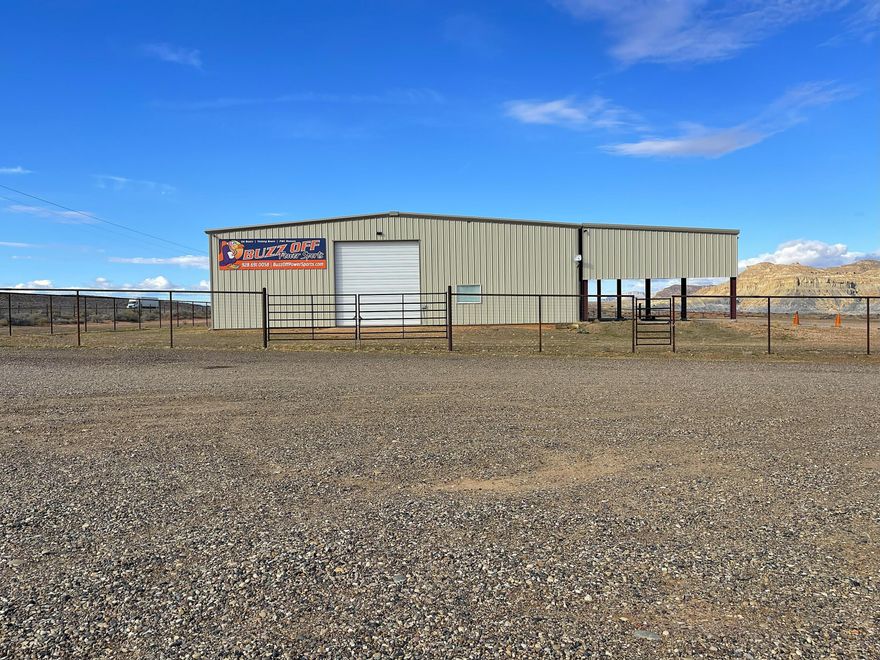 Exceptional leasing opportunity, Key visibility on Highway 89 with turn lanes in place.  Property is in excellent condition providing a great operating environment.  
* Easy on/off Highway access - building is 10,800 sf with an additional 4,500 sf covered area.  
* 14 x 14' roll up doors, office and parts room, building . is fully insulated.  
*  Retail, service, storage, light industrial, or mixed use commercial.  For a new business looking for a location along the Lake Powell outdoor recreation corridor, this is a standout opportunity.