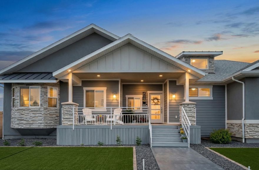 Magnificent custom home with everything you could think of but NO HOA! Custom cabinets, built-ins & chic tile work are just the beginning. The home features amazing custom kitchen w/multiple smart ovens including an air fryer & walk-in pantry. The living room w/gas fireplace, opens to an outdoor living room complete w/TV & kitchen (smoker & grill conveys) and another fireplace. Construction details like radiant in-floor heating in the basement, solid core doors, custom hardwood and surround sound with the TVs (equipment conveys) & security speaks to the attention to detail. 7 bedrooms, & a pet room! The extra deep 3-car garage & the detached double RV garage provide tons of parking, plus additional boat/trailer space, a sports court & gardens + MORE! (Ask your agent for a features flyer)