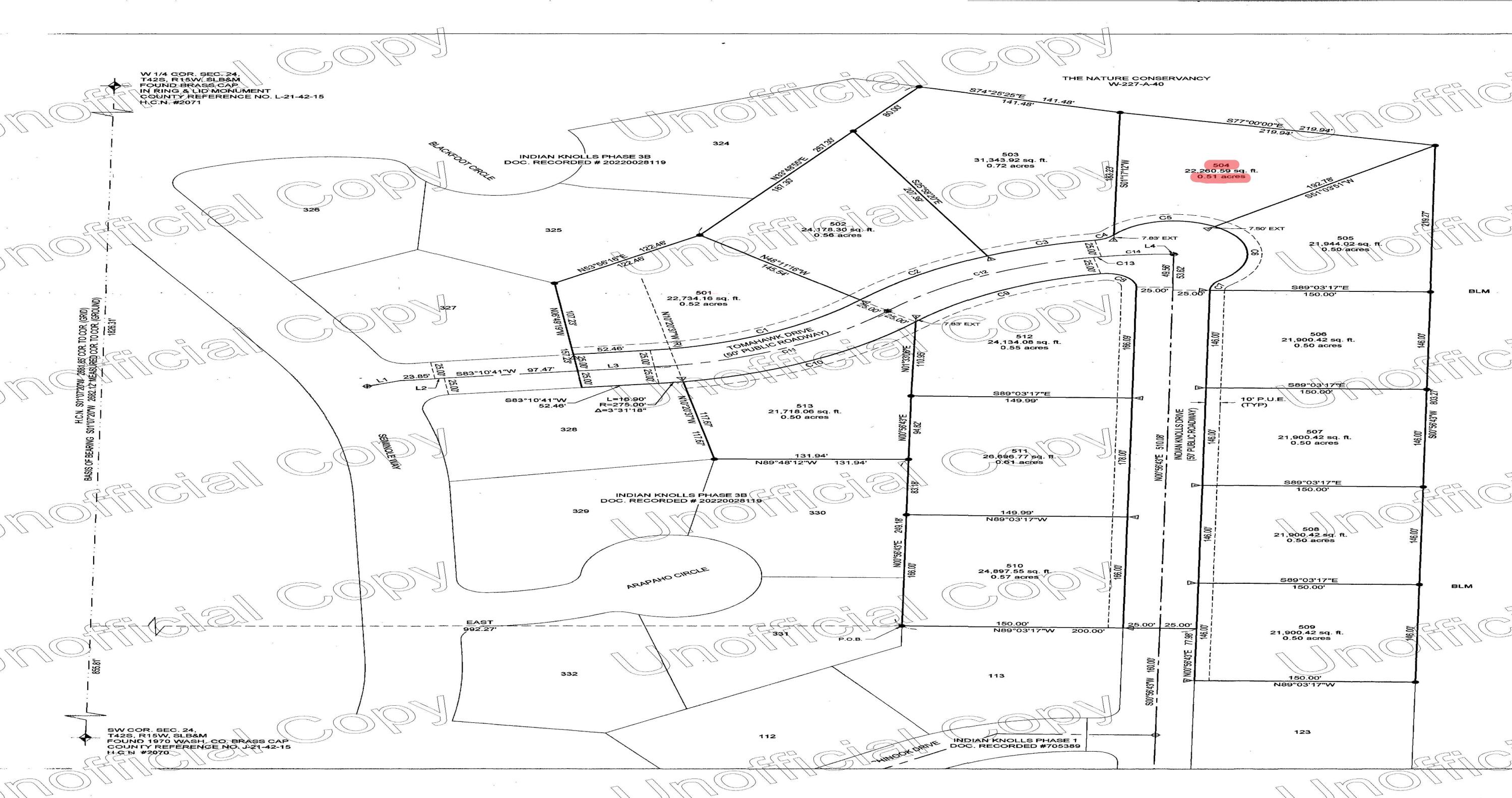 INDIAN KNOLLS - Land