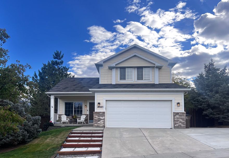 Beautiful 3-bed, 2.5-bath Draper home in The Fields subdivision with 2,423 sq ft. Bright, open floor plan features vaulted ceilings, updated flooring, and fresh three-tone paint. Spacious kitchen flows into the family room with a modern fireplace, ideal for gatherings and enjoying the mountain views. Unfinished basement offers room to grow. Enjoy a fully fenced yard with patio and mature landscaping. This home is equipped with a whole-house humidifier integrated into the central heating system, providing comfort year round. New 50 gal water heater. New gas stove with air fryer. New fridge and Dishwasher included. This sought-after community is minutes from parks, trails, shopping, freeway, and top-rated schools-perfect for those seeking comfort, convenience, and mountain views.